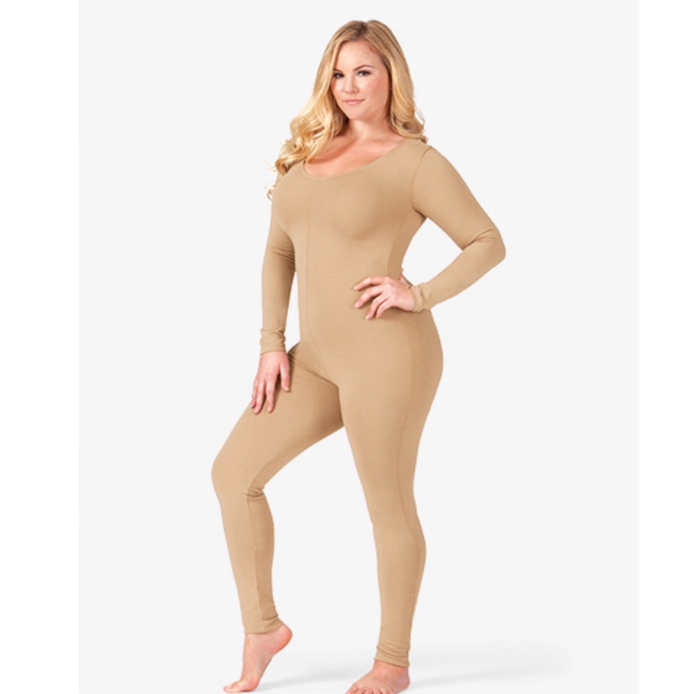 BALTOGS Adult Plus-Size Scoop-Neck Cotton Long-Sleeve 2XL Unitard Style NWT